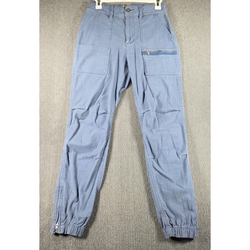 REI Co-op Women Blue Cargo Pants Size 4 Petite Outdoor Hiking Casual